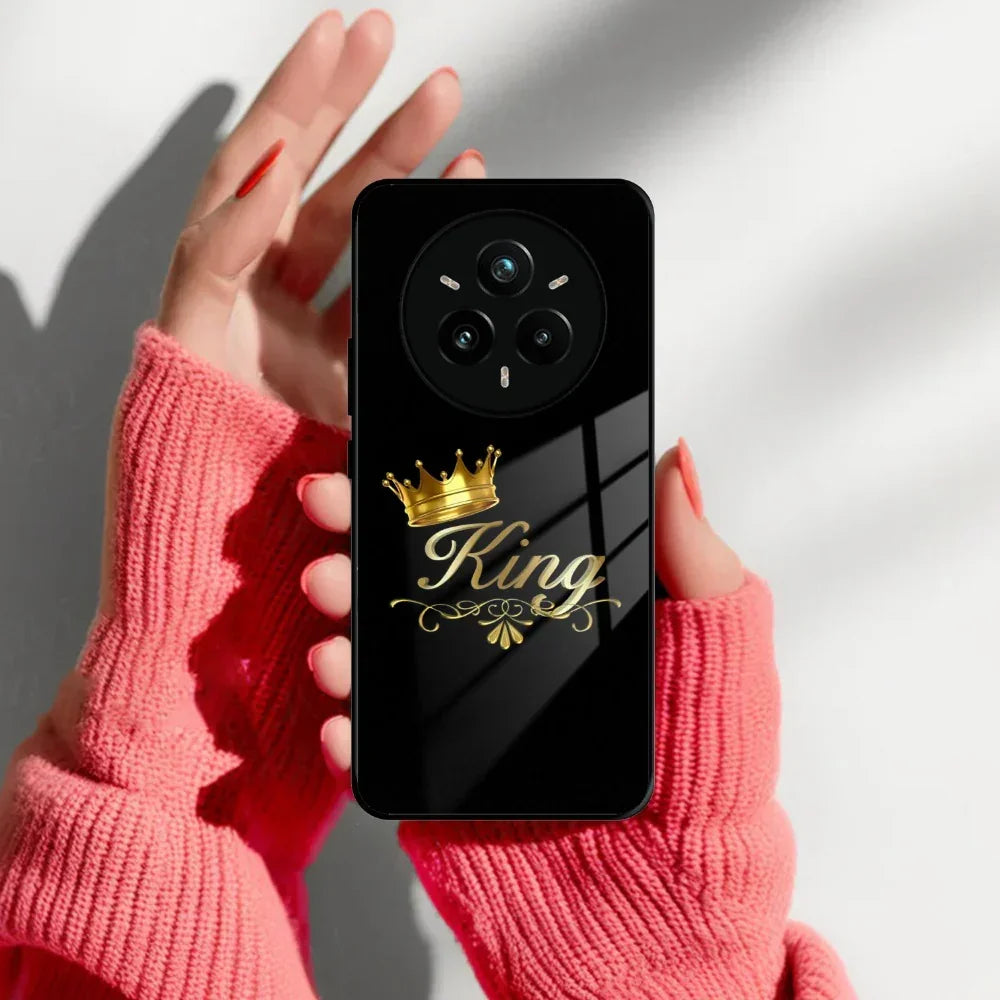 Cute King With Crown Glass Case For Realme/Narzo - ShopOnCliQ