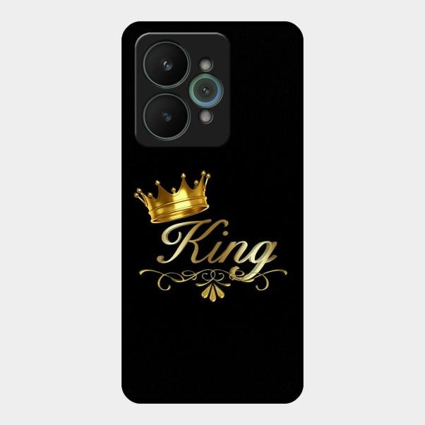 Cute King With Crown Glass Case For Realme 15 5G