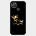 Cute King With Crown Glass Case For Realme C21Y