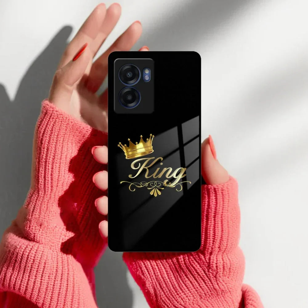 Cute King With Crown Glass Case For Realme/Narzo - ShopOnCliQ