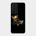 Cute King With Crown Glass Case For Realme Narzo 80X 5G