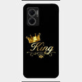 Cute King With Crown Glass Case For Redmi 11 Prime 5G