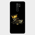 Cute King With Crown Glass Case For Redmi 9 Prime