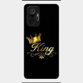 Cute King With Crown Glass Case For Redmi Note 10 Pro