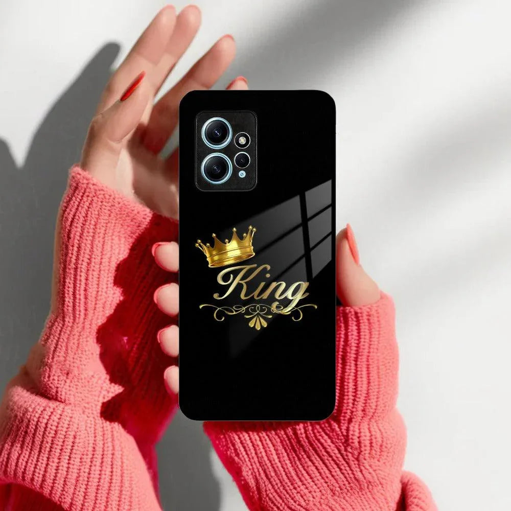 Cute King With Crown Glass Case For Redmi/Xiaomi - ShopOnCliQ