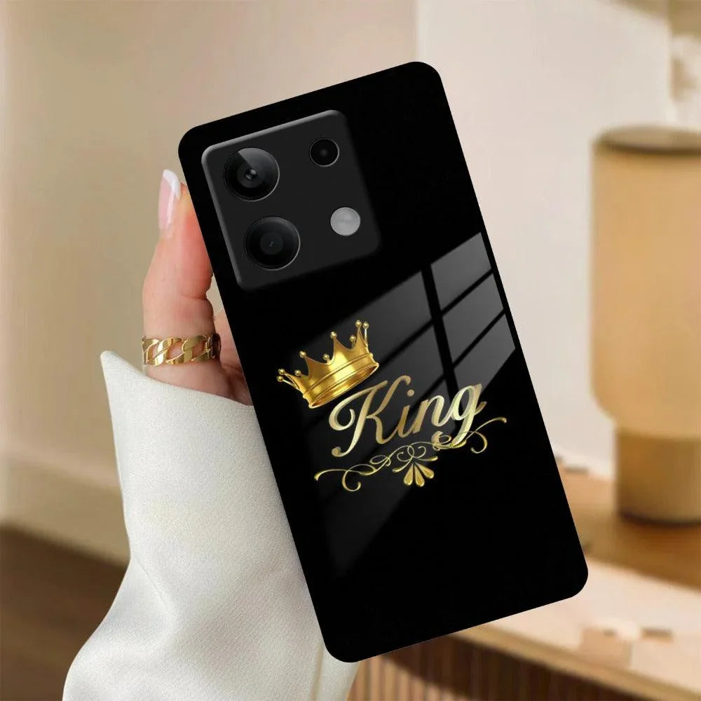 Cute King With Crown Glass Case For Redmi/Xiaomi - ShopOnCliQ