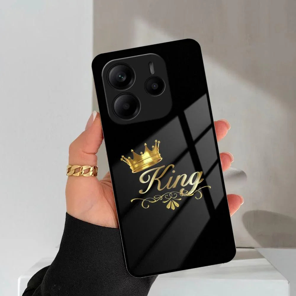 Cute King With Crown Glass Case For Redmi/Xiaomi - ShopOnCliQ