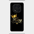 Cute King With Crown Glass Case For Redmi Note 14 Pro 5G