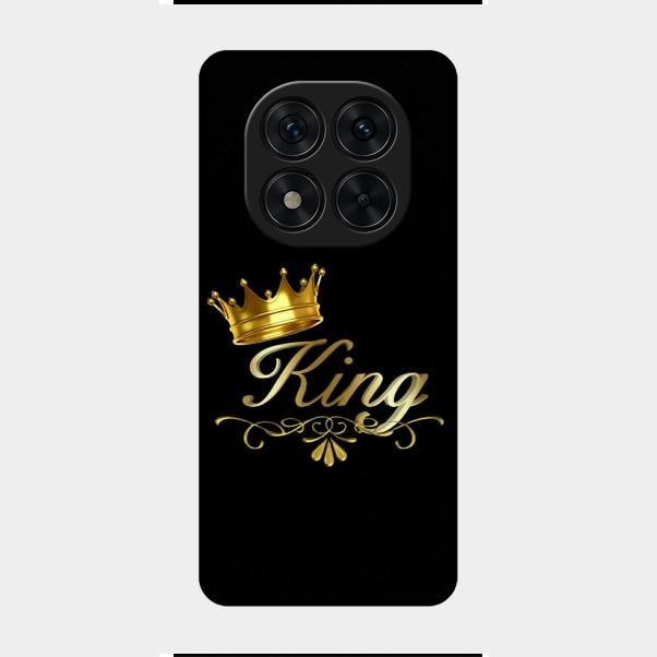 Cute King With Crown Glass Case For Redmi Note 14 Pro 5G