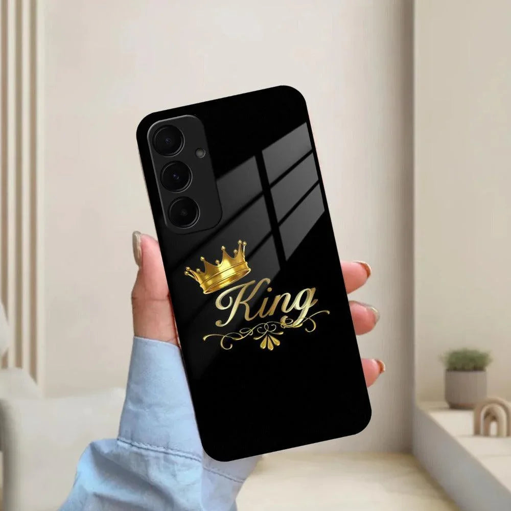 Cute King With Crown Glass Case for Samsung - ShopOnCliQ