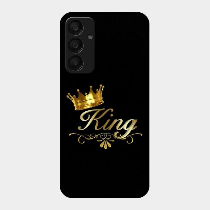 Cute King With Crown Glass Case For Samsung Galaxy A25 5G