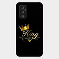 Cute King With Crown Glass Case For Samsung Galaxy F23 5G