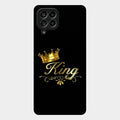 Cute King With Crown Glass Case For Samsung Galaxy M53 5G