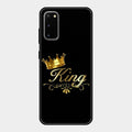Cute King With Crown Glass Case For Samsung Galaxy S20