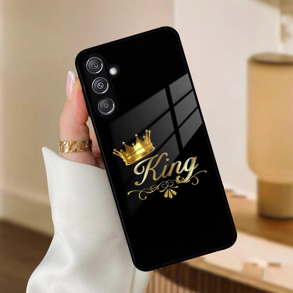 Cute King With Crown Glass Case for Samsung