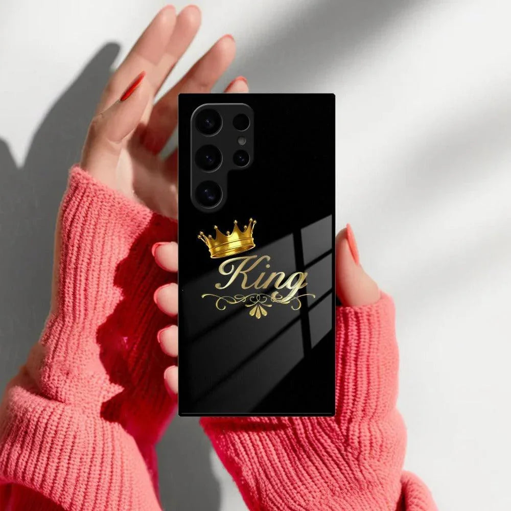 Cute King With Crown Glass Case for Samsung - ShopOnCliQ