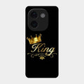 Cute King With Crown Glass Case For Vivo T3 Pro 5G