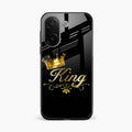 Cute King With Crown Glass Case For Vivo V60e 5G