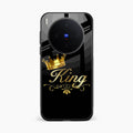 Cute King With Crown Glass Case For Vivo X300 5G