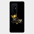 Cute King With Crown Glass Case For Vivo X70 Pro Plus 5G