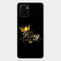 Cute King With Crown Glass Case For Vivo Y01