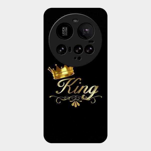 Cute King With Crown Glass Case For Xiaomi 15 Ultra 5G