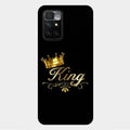 Cute King With Crown Glass Case For Xiaomi Redmi 10 Prime