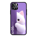 Cute Kitten Glossy Metal Case Cover For iPhone 11 Pro