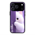 Cute Kitten Glossy Metal Case Cover For iPhone 17 Pro