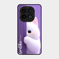 Cute Kitten Glossy Metal Case Cover For iQOO 13 5G