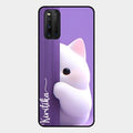 Cute Kitten Glossy Metal Case Cover For iQOO 3 5G