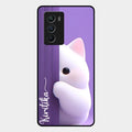 Cute Kitten Glossy Metal Case Cover For iQOO 9 Se 5G