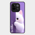 Cute Kitten Glossy Metal Case Cover For iQOO Neo 10 5G