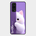 Cute Kitten Glossy Metal Case Cover For iQOO Z3 5G