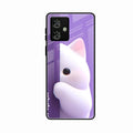 Cute Kitten Glossy Metal Case Cover For Motorola G54 5G