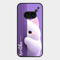 Cute Kitten Glossy Metal Case Cover For Nothing Phone 2A 5G