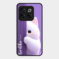 Cute Kitten Glossy Metal Case Cover For Oneplus 10T 5G