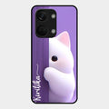 Cute Kitten Glossy Metal Case Cover For Oneplus Nord 3 5G