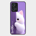 Cute Kitten Glossy Metal Case Cover For Oneplus Nord Ce 2 Lite 5G