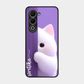 Cute Kitten Glossy Metal Case Cover For Oppo A5 5G