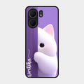 Cute Kitten Glossy Metal Case Cover For Oppo A5X 4G