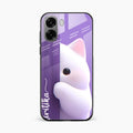 Cute Kitten Glossy Metal Case Cover For Oppo A6X 5G