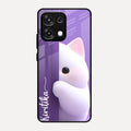 Cute Kitten Glossy Metal Case Cover For Oppo F31 5G