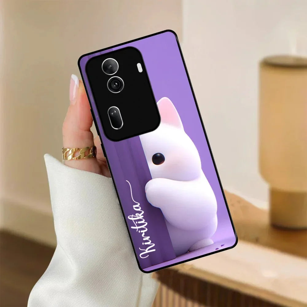 Cute Kitten Glossy Metal Case Cover For Oppo - ShopOnCliQ