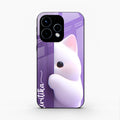 Cute Kitten Glossy Metal Case Cover For Oppo Reno 15 5G
