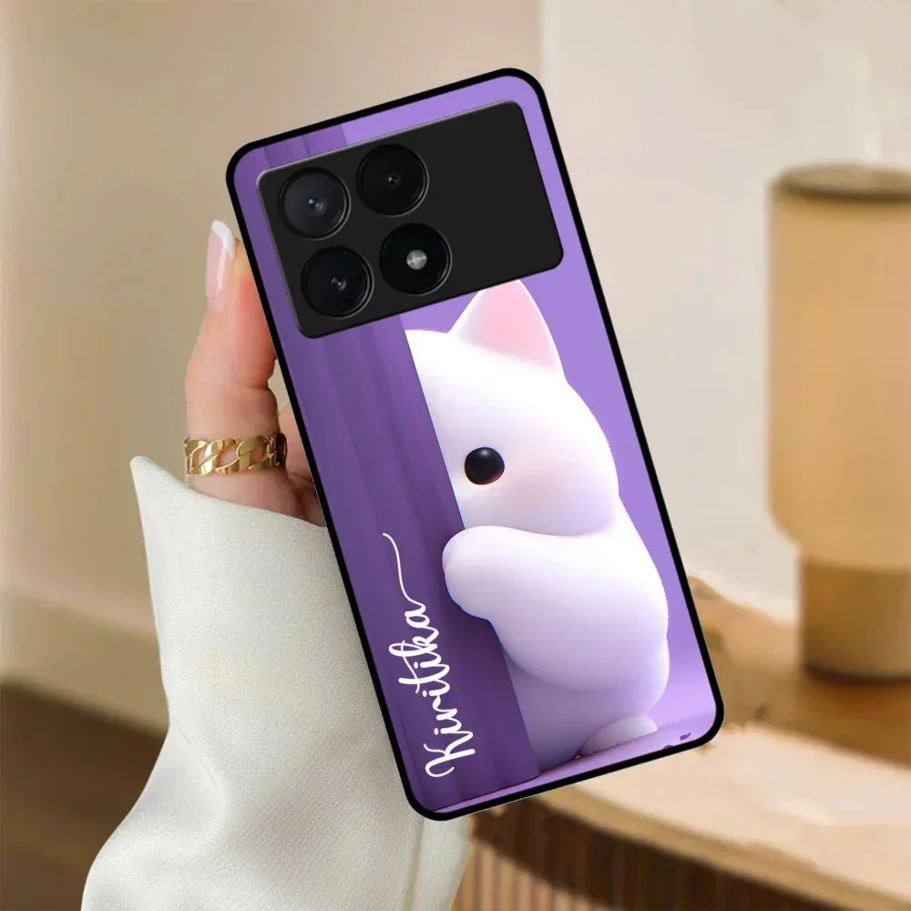 Cute Kitten Glossy Metal Case Cover For Poco - ShopOnCliQ