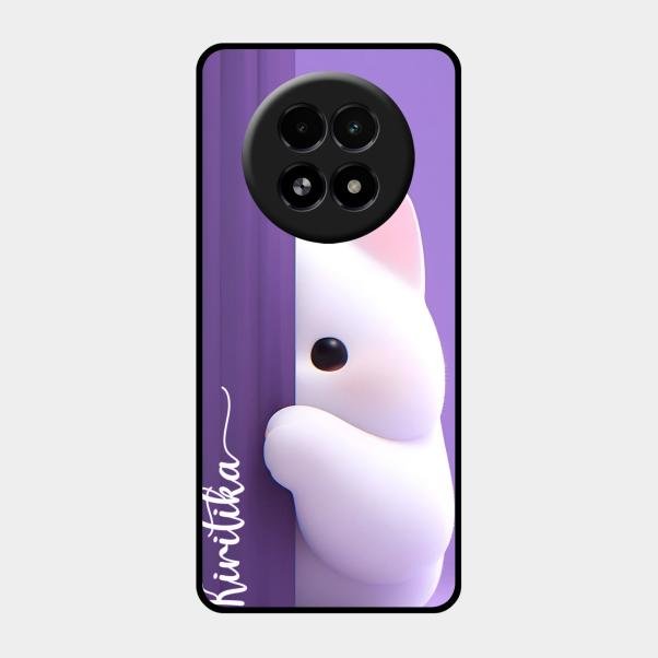 Cute Kitten Glossy Metal Case Cover For Realme 13 5G