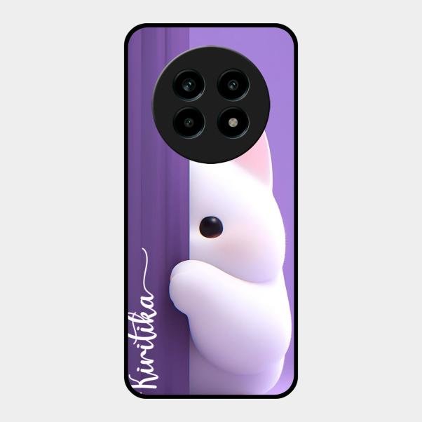 Cute Kitten Glossy Metal Case Cover For Realme 13 Pro Plus 5G