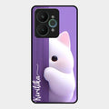Cute Kitten Glossy Metal Case Cover For Realme 15 5G