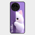 Cute Kitten Glossy Metal Case Cover For Realme C67 5G